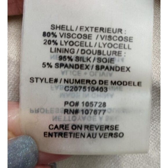 Women's Alice + Olivia Black Dandi Open-Back Lace Dress Size 6 - Picture 16 of 16